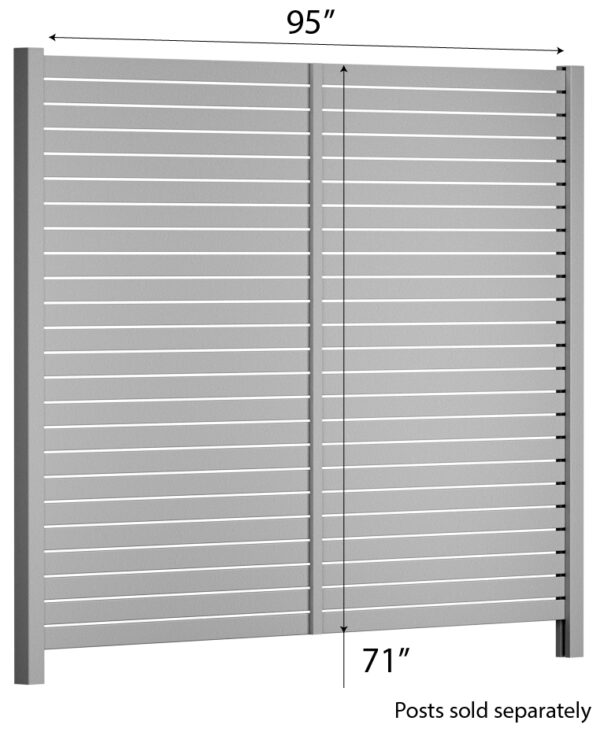 Quickscreen Aluminum Fence Slat Kit Dimensions