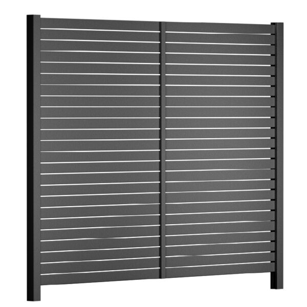 Black Slat Fence Pack