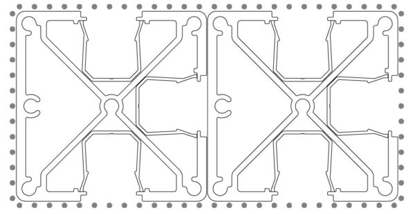 Quickscreen Aluminum Fence 3 Way Post Packaging Contents