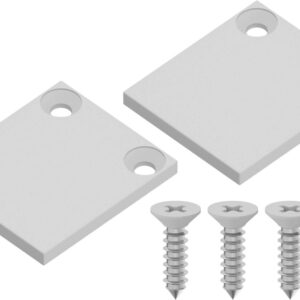 White Side Frame Top Cap Set with Screws