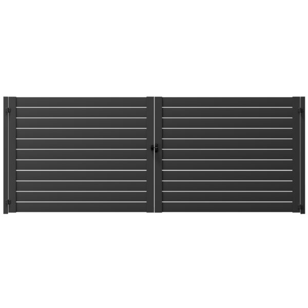 6“ Horizontal Double Wide Slat Gate 157-160" or 205-208" Wide