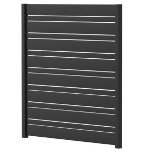 Combo Horizontal Slat Fence Panel