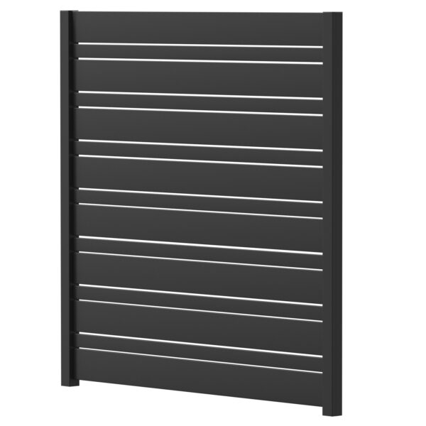 Combo Horizontal Slat Fence Panel