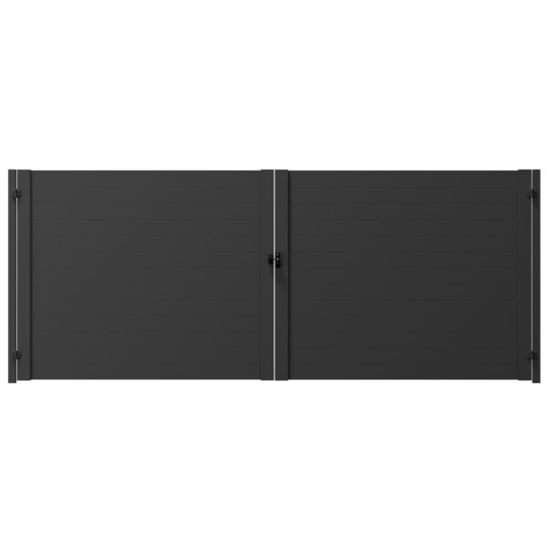 Full Privacy Horizontal Double Wide Slat Gate 157-160" or 205-208" Wide